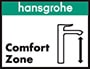 Comfort Zone revolutionary system that creates comfort Hansgrohe faucet height to facilitate our handwashing