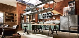 Loft-industrial kitchen 