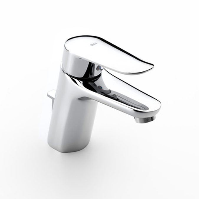 Roca Logica | Basin mixer with aerator and pop-up waste