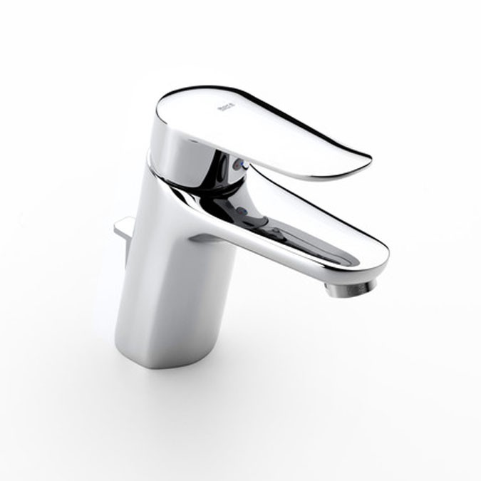 Roca Logica | Grifo de lavabo con con aireador y desagüe automático