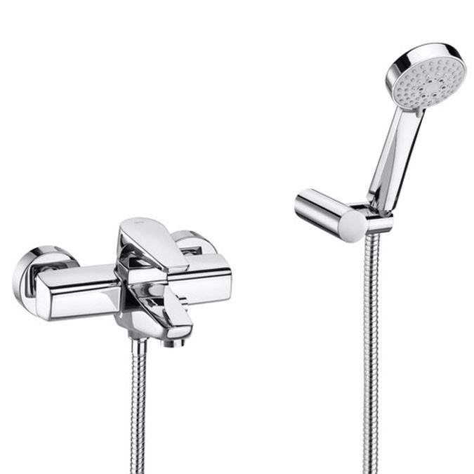 Roca Esmai | Wall-mounted bath-shower mixer with automatic diverter
