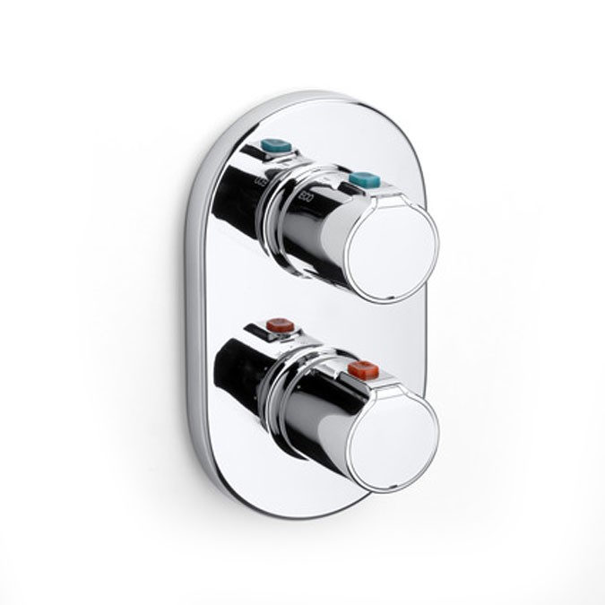 Built-in thermostatic bath-shower mixer | Roca T-500