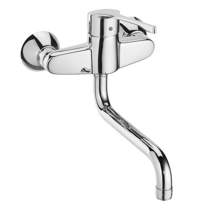 Roca Victoria | PRO - Wall-mounted basin or sink mixer with swivel spout