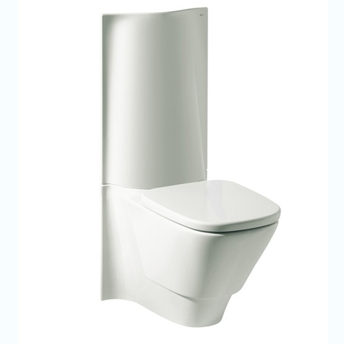 Roca Frontalis | Vitreous china close-coupled WC with dual outlet