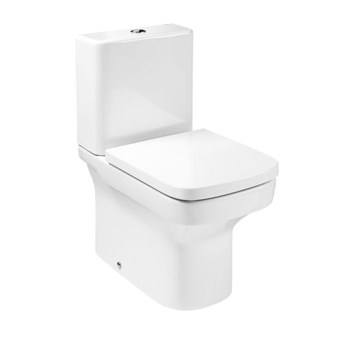 Roca Dama | Vitreous china close-coupled WC with dual outlet