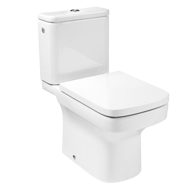 Roca Dama | Vitreous china close-coupled WC with horizontal outlet