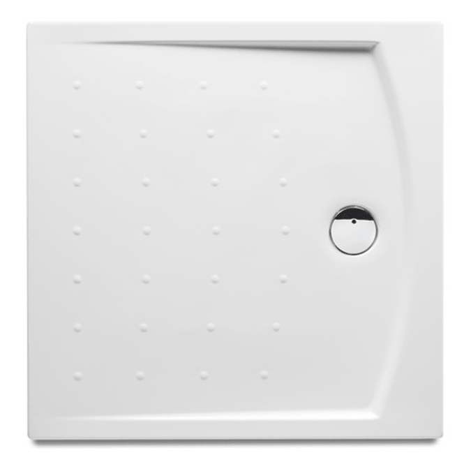 Roca Hall | Superslim shower tray with anti-slip and waste kit 1000x1000x30